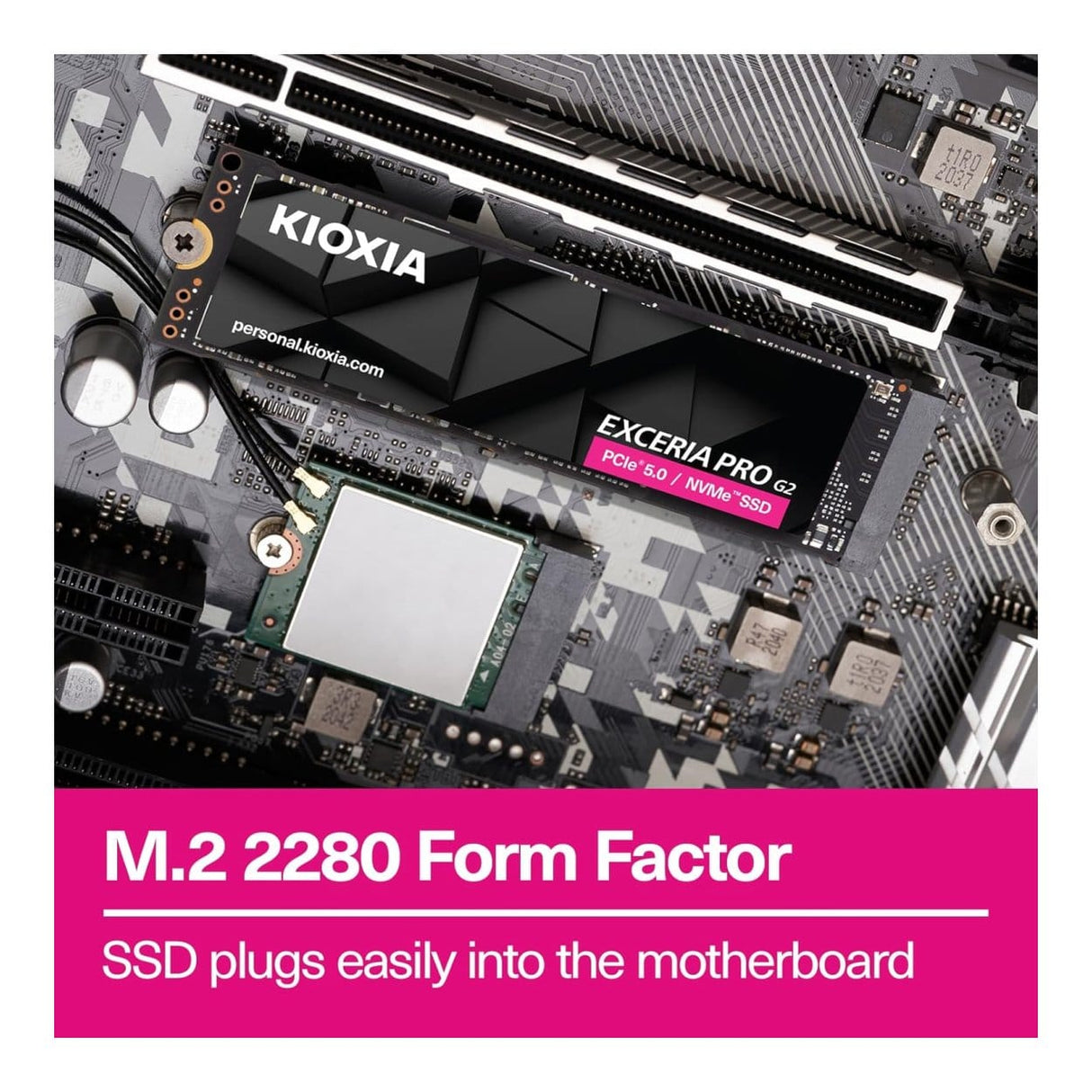Kioxia Exceria Pro G2 1TB M.2 PCIe 5.0 NVMe BiCS FLASH TLC Internal SSD LVE10Z1T02G8