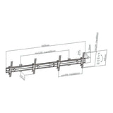 Lumi 45-55-inch Dual Screen Menu Board Wall Mount LVW10-246T