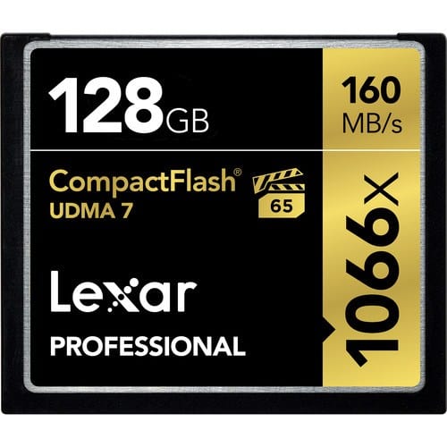 Lexar 128GB Professional 1066x CompactFlash Memory Card LXCF1066P128