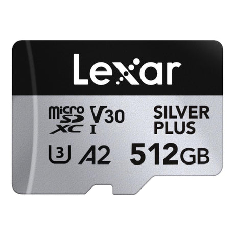 Lexar Silver PLUS 512GB MicroSD Memory Card LXSDMSLPL512