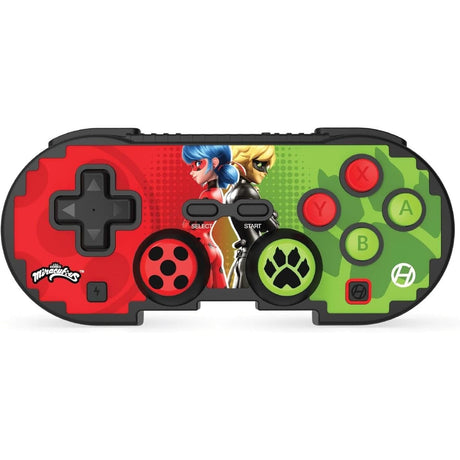 Hyperkin Official Miraculous Pixel Art Bluetooth Switch Controller - Ladybug & Cat M01328-MTBC
