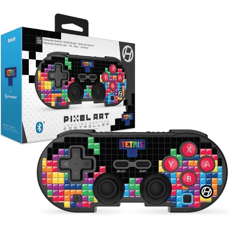 Hyperkin Official Tetris Pixel Art Bluetooth Switch Controller - Tetrimino Stack M01328-TETS