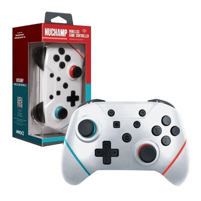 Hyperkin Armor3 NuChamp Wireless Game Controller for Nintendo Switch - White M07467-WH