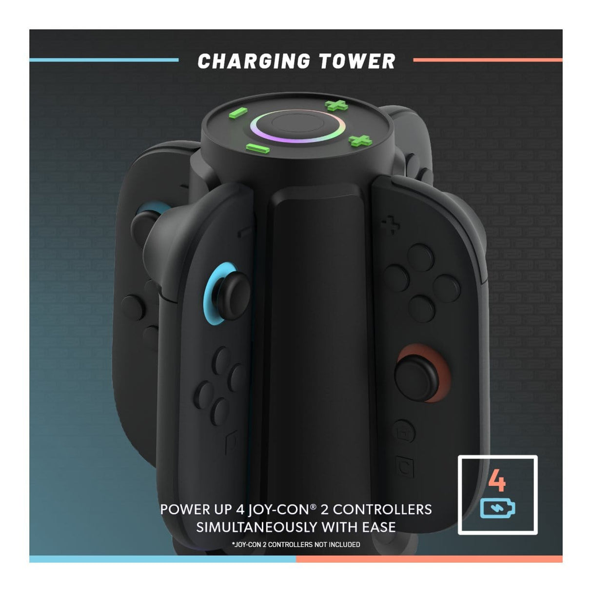 Hyperkin Power Beacon Charging Tower for Joy-Con 2 Controller M07719