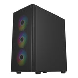 FSP M220-BA Mid-Tower ATX Gaming PC Case Black