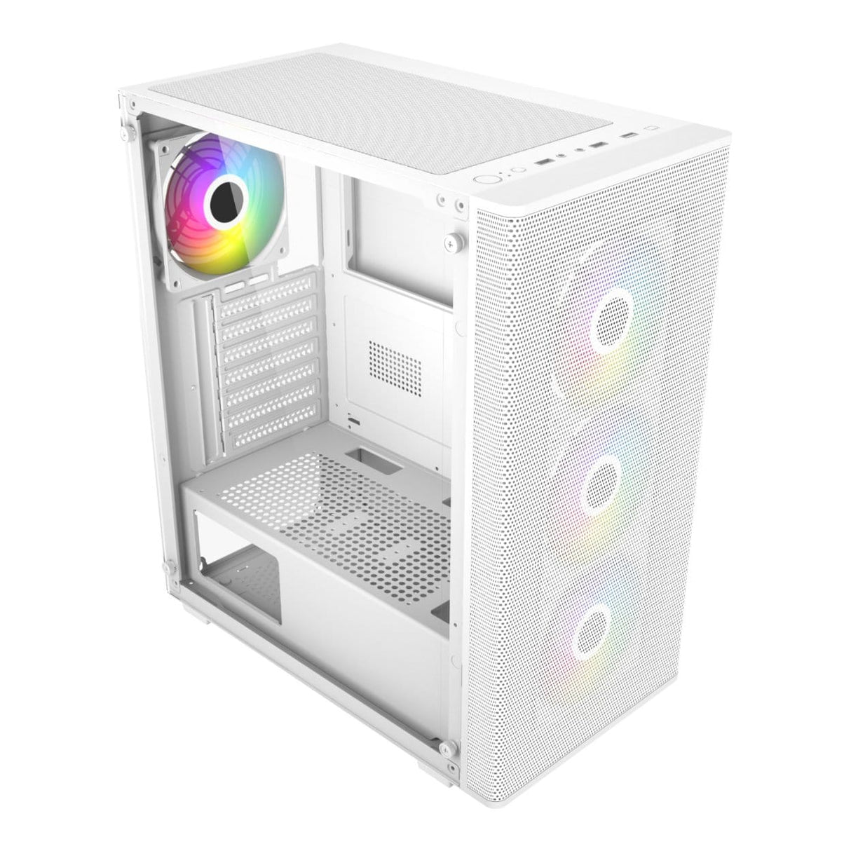 FSP M220 Mid Tower ATX Gaming PC Case - White M220-WA