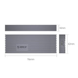 Orico M.2 Type-C SSD External Enclosure M233C3-G4-GY-BP