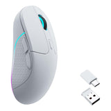 Keychron M3 Wireless and Bluetooth Gaming Mouse White M3-A3