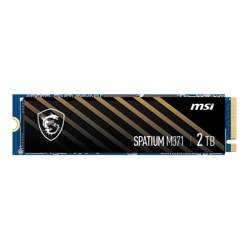 MSI Spatium M371 M.2 2TB PCIe 4.0 3D NAND NVMe Internal SSD M371M2NVME2TB
