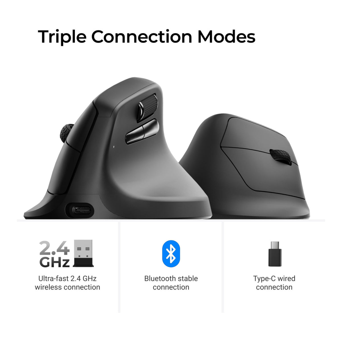 Keychron M5-A29 1K Wireless Mouse Black