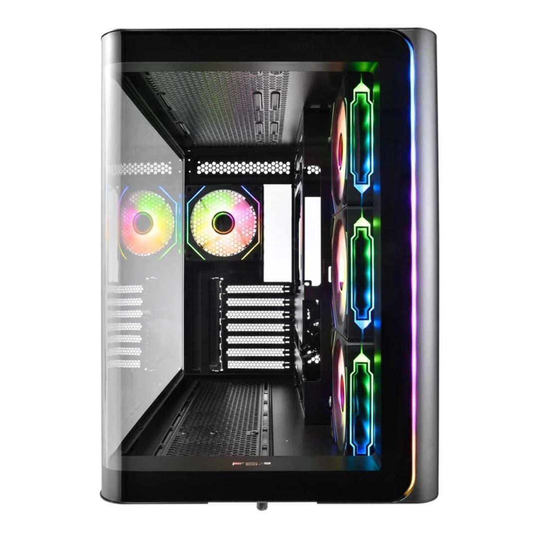 FSP M580-BA ATX Mid-Tower Gaming PC Case Black