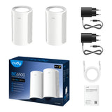 Cudy BE6500 2.5G Mesh Wi-Fi 7 System White 2-pack