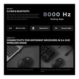 Keychron M6S-B72 1K Wireless Mouse Black
