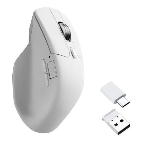 KeyChron M6SB72 1K Bluetooth 2.4GHz Wireless Mouse with Huano Silent Micro Switch - White M6S-B72