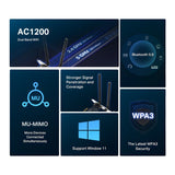 Mercusys MA30E AC1200 Wi-Fi Bluetooth PCIe Adapter