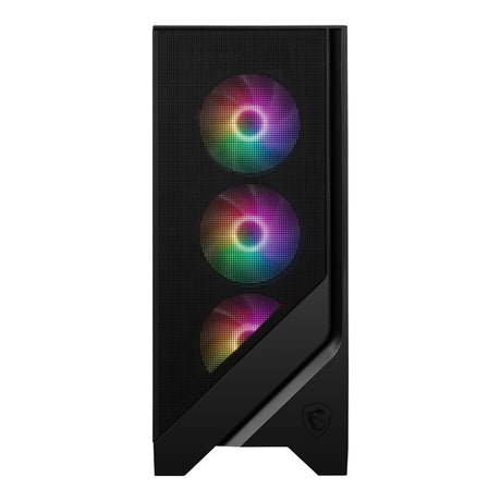 MSI MAG Forge 120A Airflow Static RGB Tempered Glass Steel Mesh ATX Mid-Tower PC Case Black