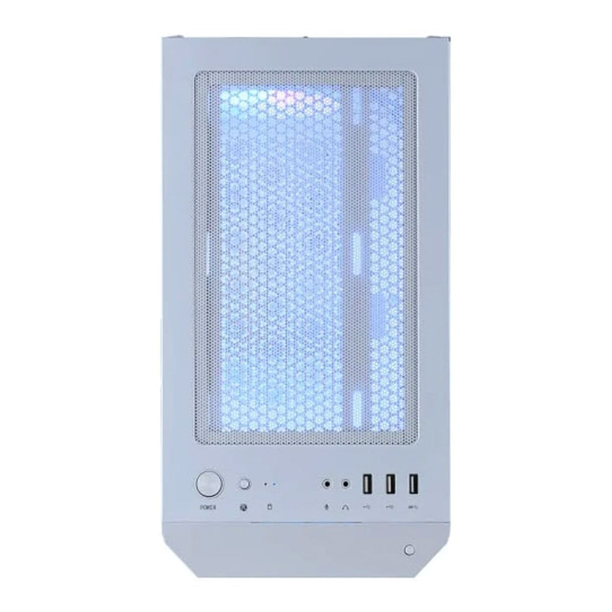 MSI MAG Forge M100R White ARGB Tempered Glass Steel Micro-ATX Mid-Tower PC Case White