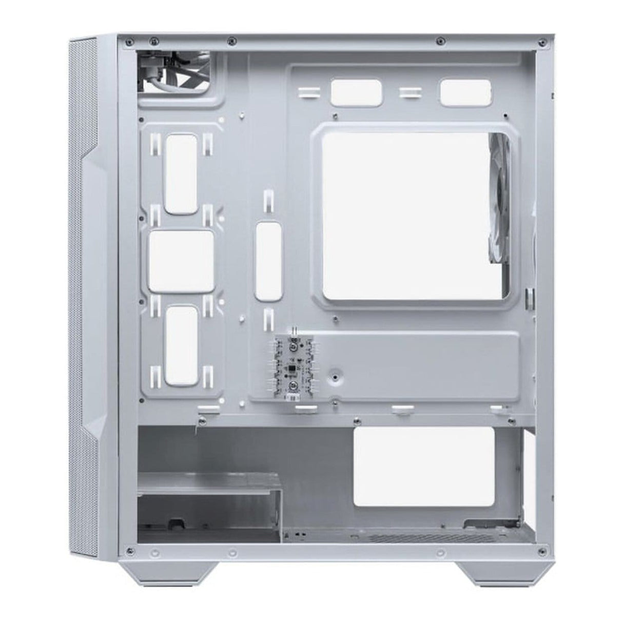 MSI MAG Forge M100R White ARGB Tempered Glass Steel Micro-ATX Mid-Tower PC Case White