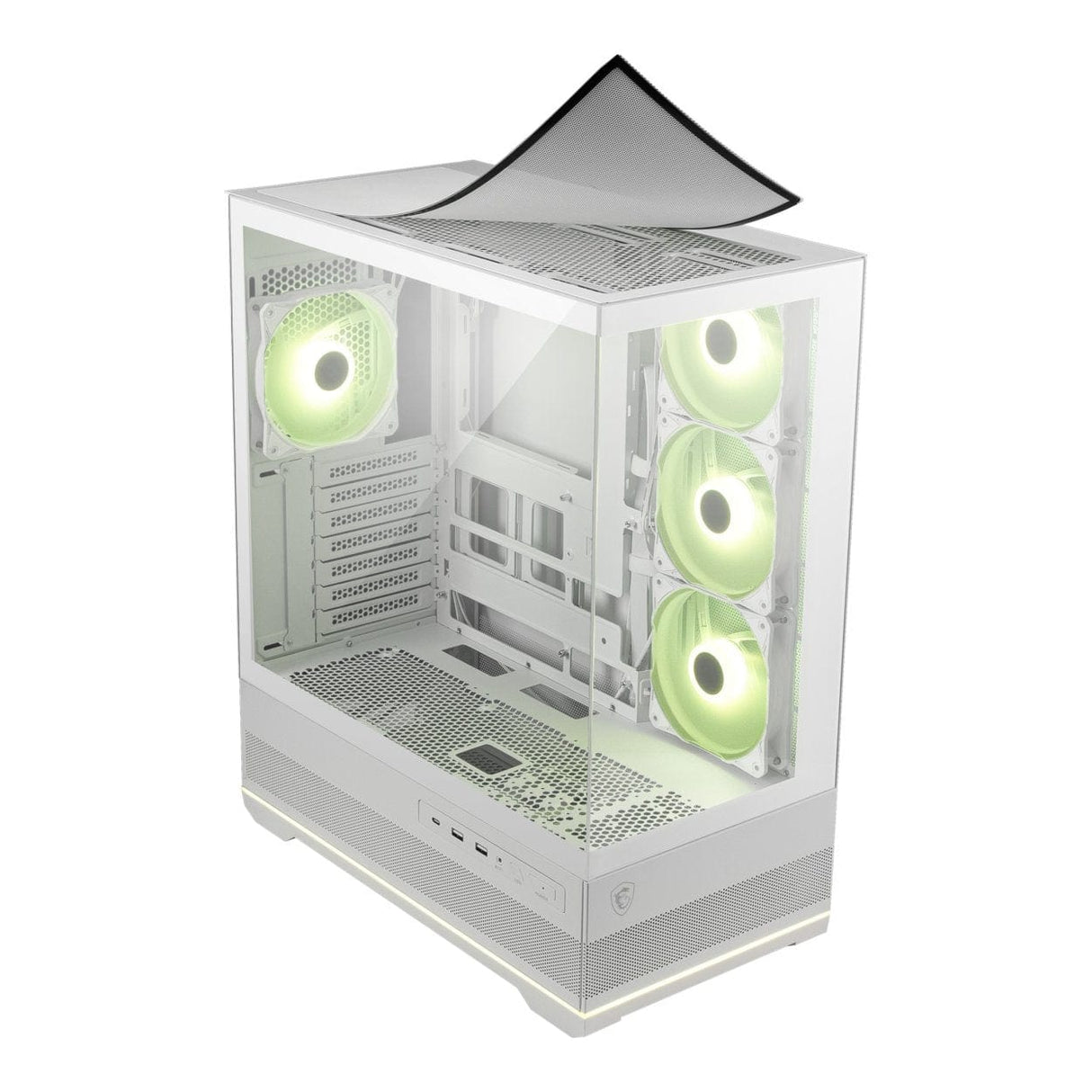 MSI MAG PANO 110R PZ White ARGB Tempered Glass Steel ATX Mid-Tower PC Case