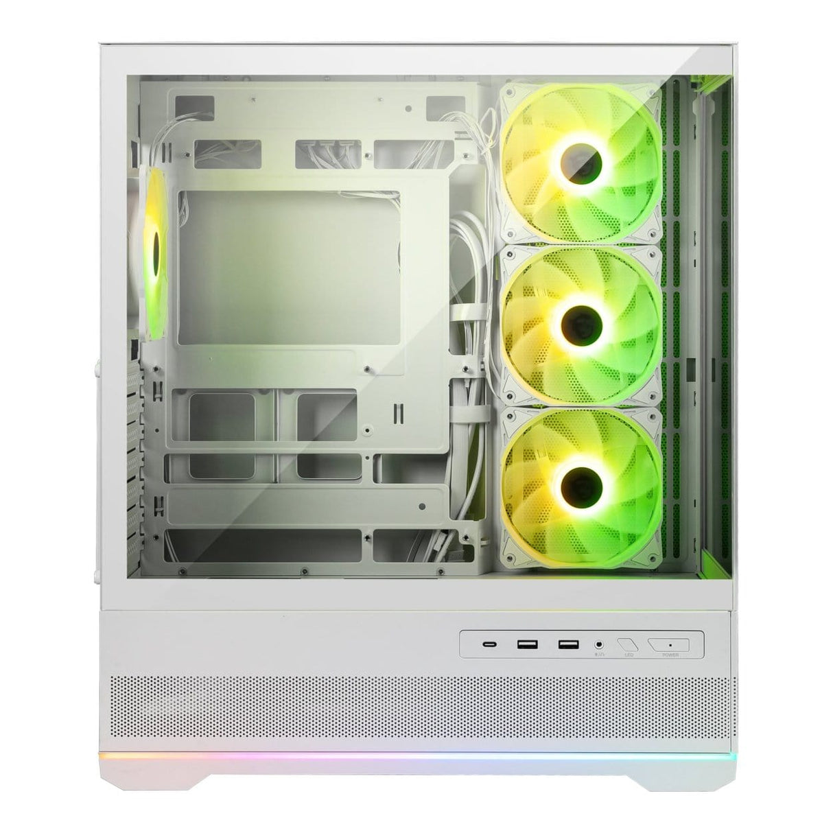 MSI MAG PANO 110R PZ White ARGB Tempered Glass Steel ATX Mid-Tower PC Case