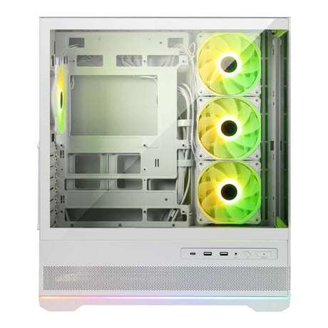 MSI MAG PANO 110R PZ White ARGB Tempered Glass Steel ATX Mid-Tower PC Case