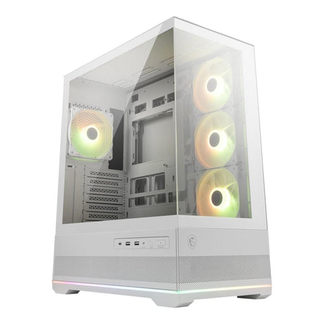 MSI MAG PANO 110R PZ White ARGB Tempered Glass Steel ATX Mid-Tower PC Case