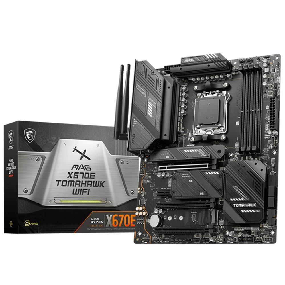 MSI MAG X670E Tomahawk Wi-Fi AMD Socket AM5 ATX Motherboard MAGX670ETOMAHAWKWIFI