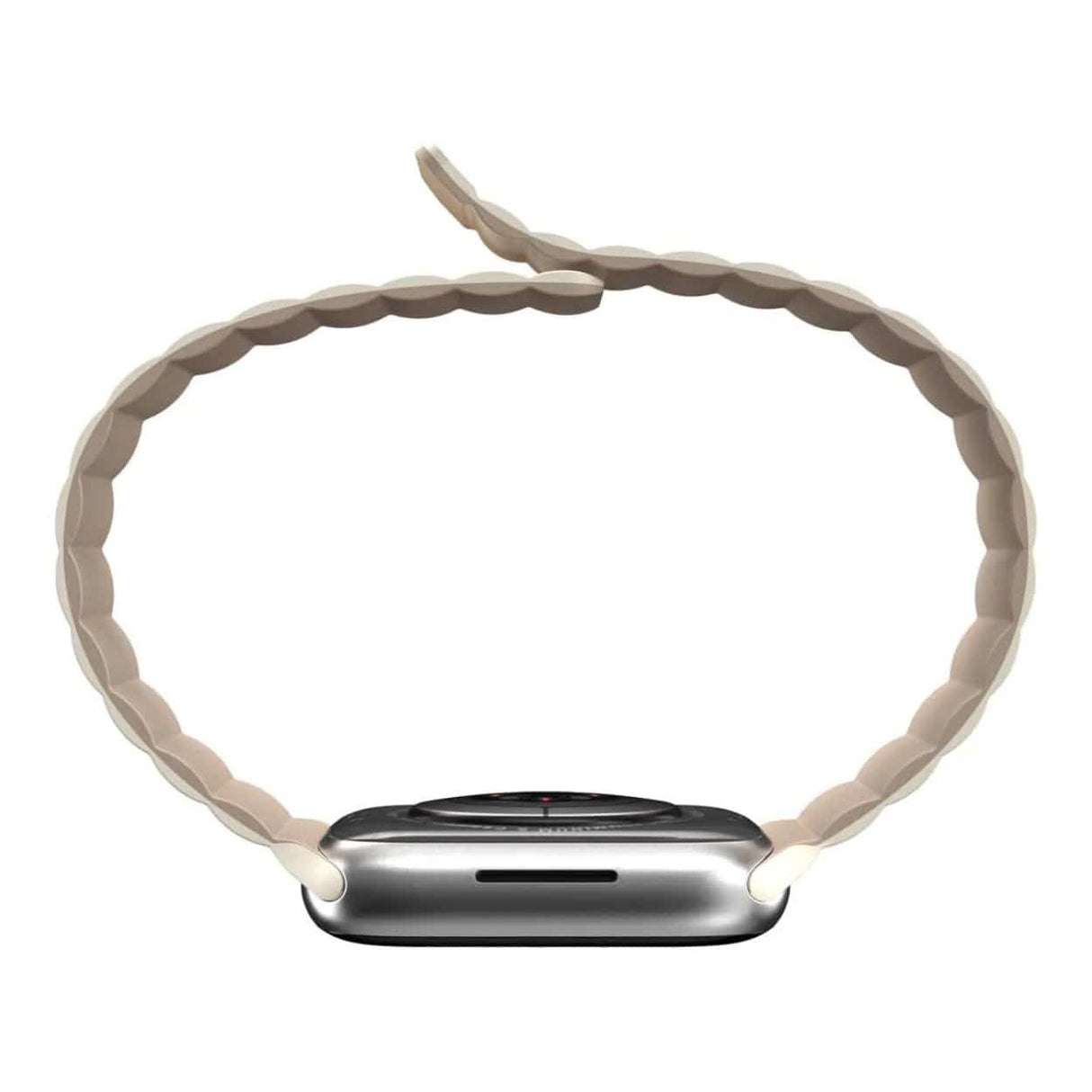 SwitchEasy 45mm Skin Silicone Magnetic Watch Band for Apple Watch Starlight MAW245078SI22