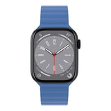 SwitchEasy 45mm Skin Silicone Magnetic Watch Band for Apple Watch Blue MAW459078BL23