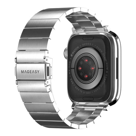 MagEasy Maestro 42mm Stainless Steel Band for Apple Watch Silver MAW801034SV22