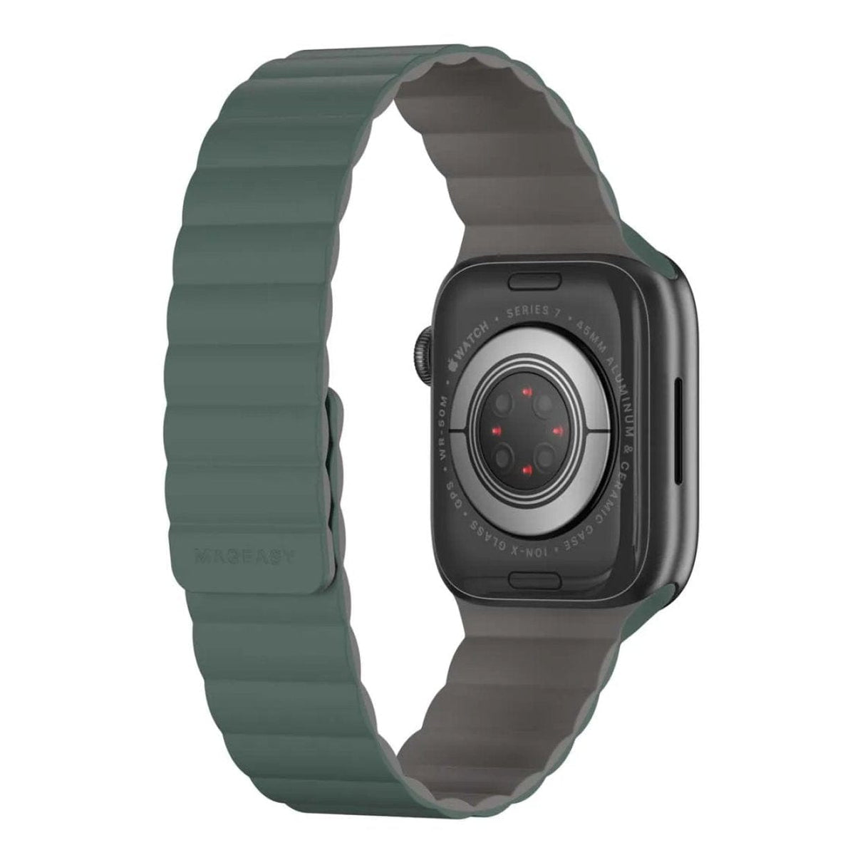 SwitchEasy 41mm Skin Silicone Magnetic Watch Band for Apple Watch Pine Green MAW801078PG22