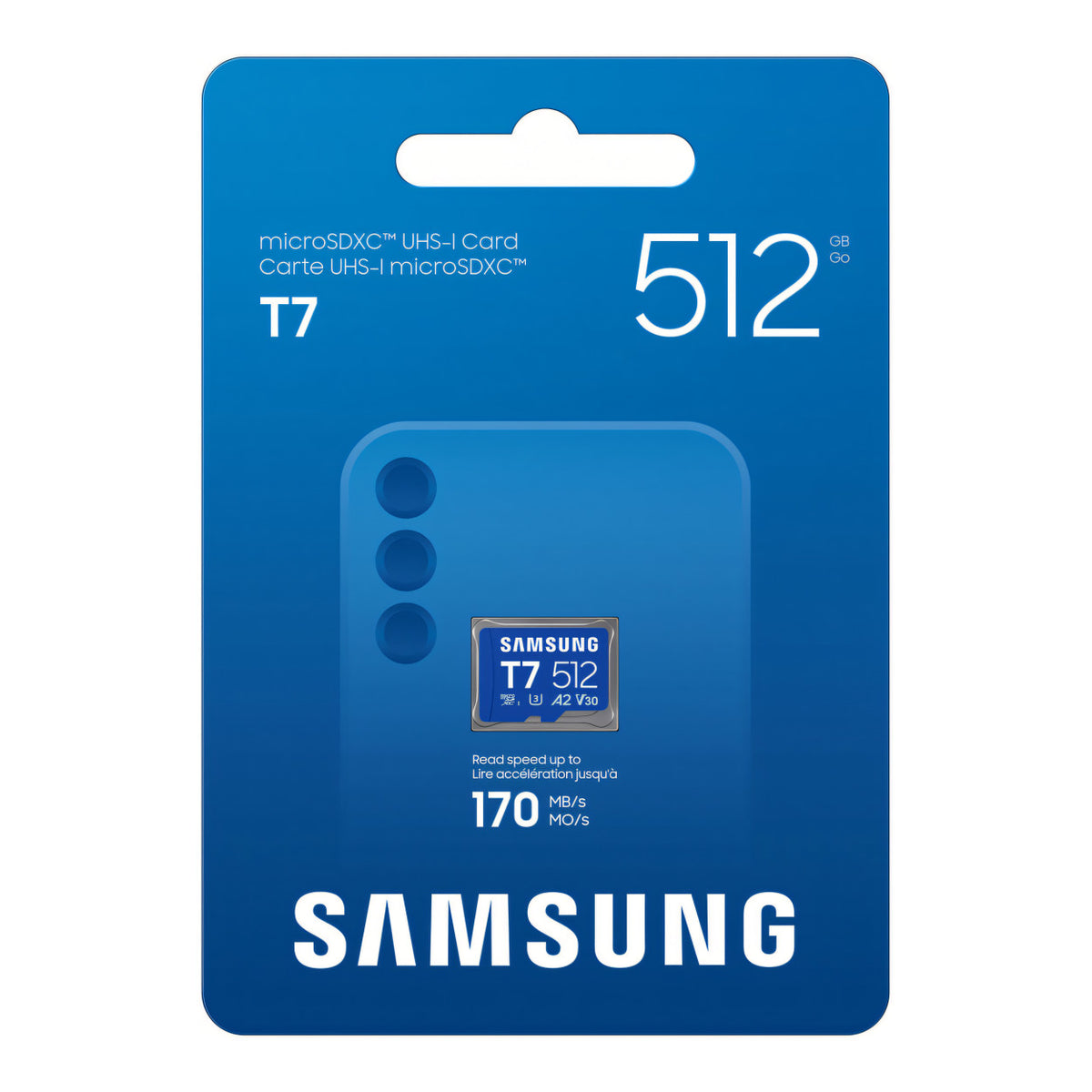Samsung T7 512GB UHS-I Class U3 microSDXC Memory Card MB-MB512T/WW