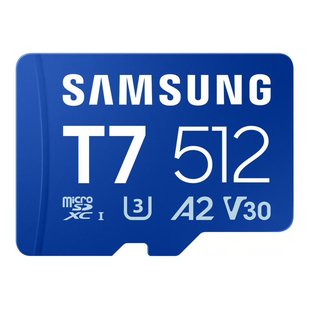 Samsung T7 512GB UHS-I Class U3 microSDXC Memory Card MB-MB512T/WW