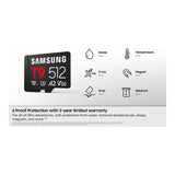Samsung T9 512GB UHS-I Class U3 microSDXC Memory Card MB-MH512T/WW