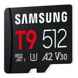 Samsung T9 512GB UHS-I Class U3 microSDXC Memory Card MB-MH512T/WW
