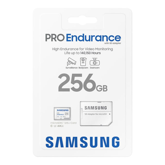 Samsung PRO Endurance 256GB UHS-I microSDXC Memory Card MB-MJ256KA
