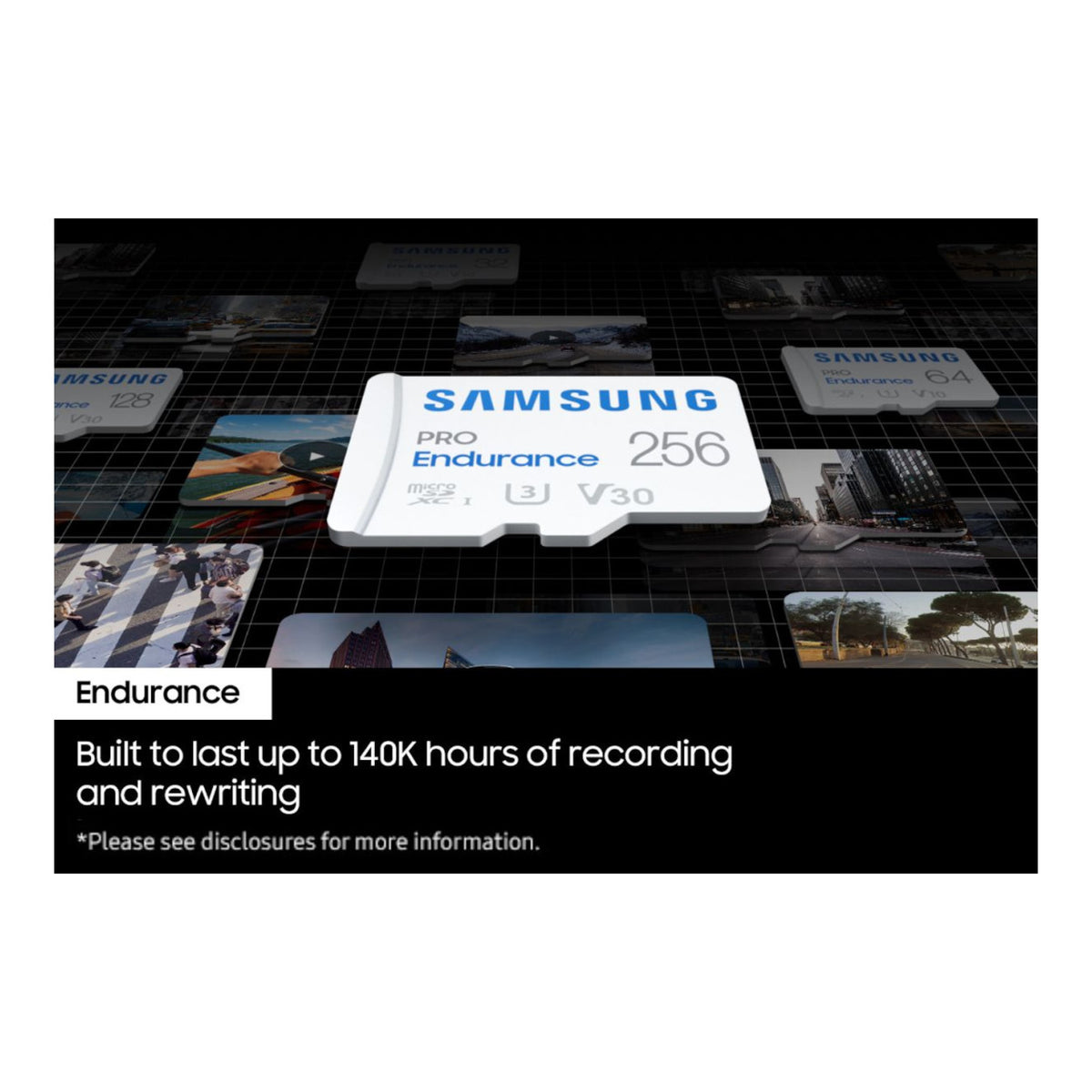 Samsung PRO Endurance 256GB UHS-I microSDXC Memory Card MB-MJ256KA