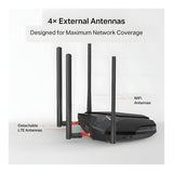 Mercusys MB235-4G AC1200 Wireless Router - Dual Band 2.4GHz and 5GHz Gigabit Ethernet