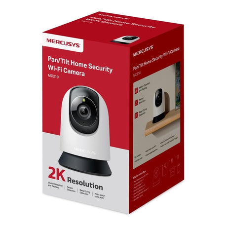 Mercusys MC210 2K 3MP Wi-Fi Pan/Tilt Home Security Camera