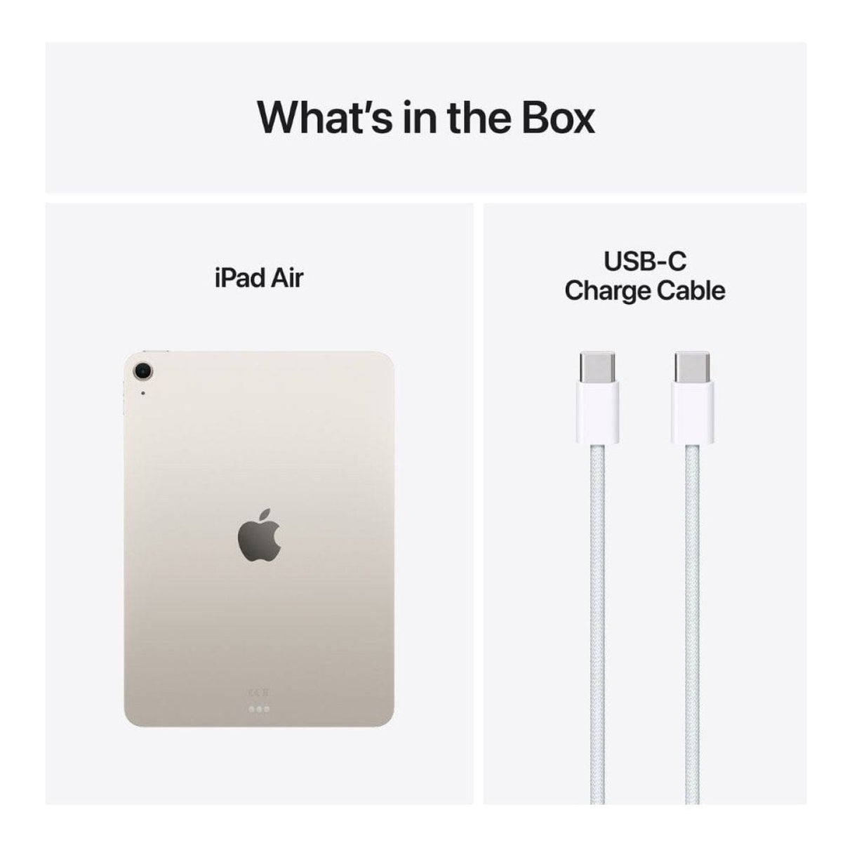 Apple iPad Air 11-inch Tablet - Apple M3 128GB ROM 8GB RAM Wi-Fi iPadOS 18 Starlight MC9Y4QA/A