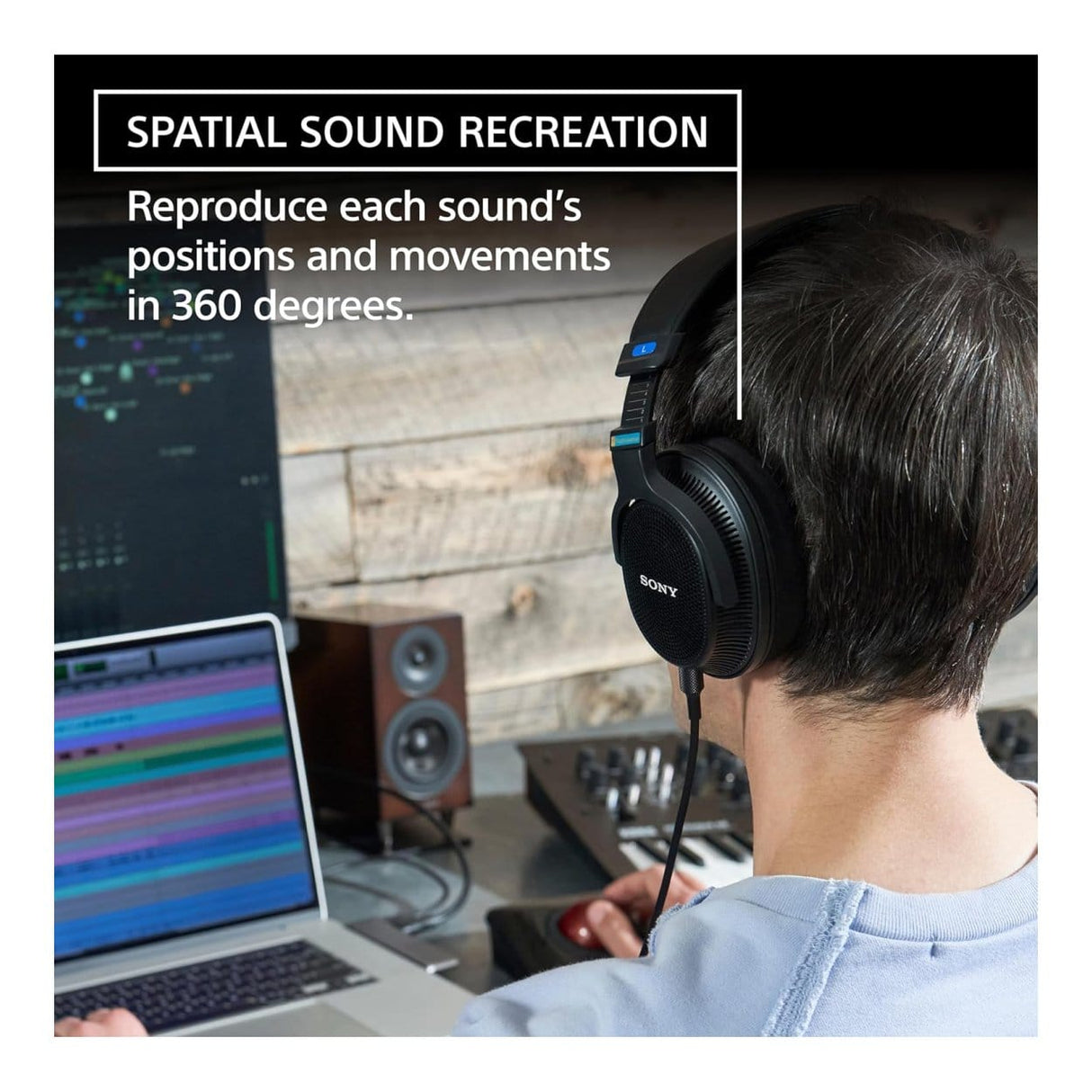 Sony MDR-MV1 Studio Wired Headset Black