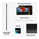 Apple iPad Pro 13-inch Tablet - Apple M5 1TB ROM 16GB RAM Wi-Fi iPadOS 26 Silver MDYP4QA/A