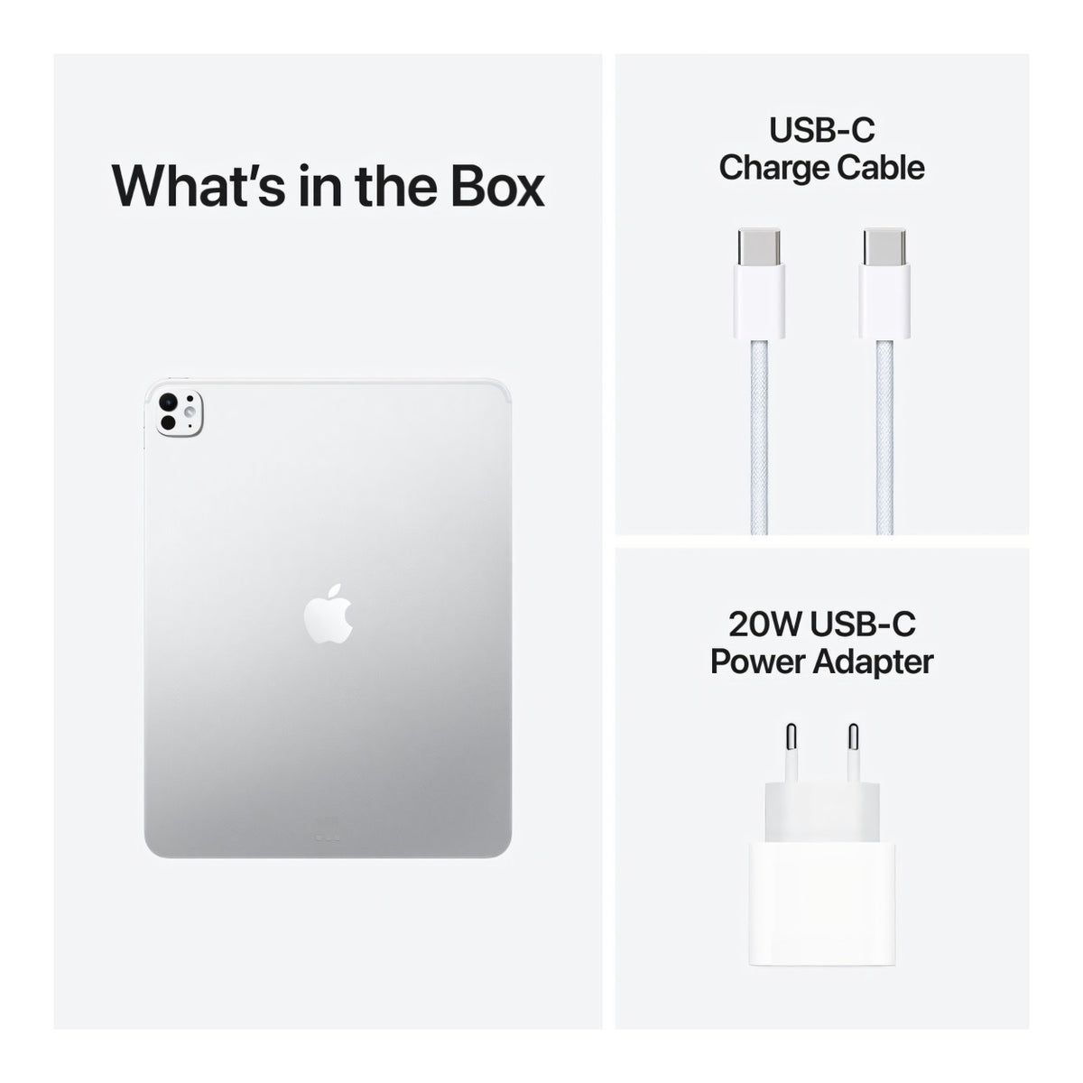 Apple 13-inch iPad Pro - Apple M5 1TB ROM 16GB RAM Wi-Fi Cellular iPadOS 26 - Silver ME8H4QA/A