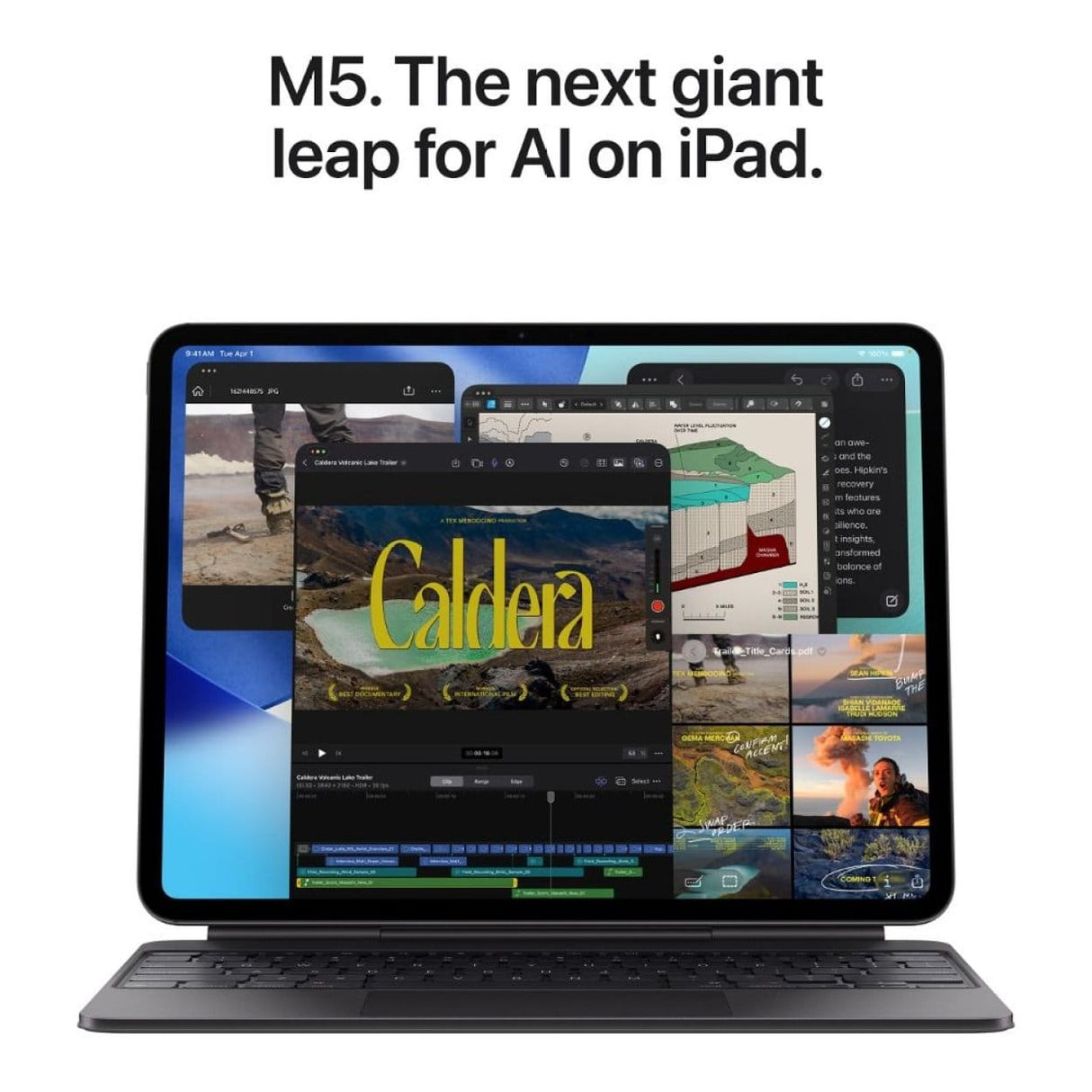 Apple iPad Pro 13-inch Tablet - Apple M5 2TB ROM 16GB RAM Wi-Fi + Cellular iPadOS 26 - Space Black ME8M4QA/A