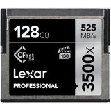 Lexar 128GB Professional 3500x CFast 2.0 Memory Card MEMLXCFAST3500P128