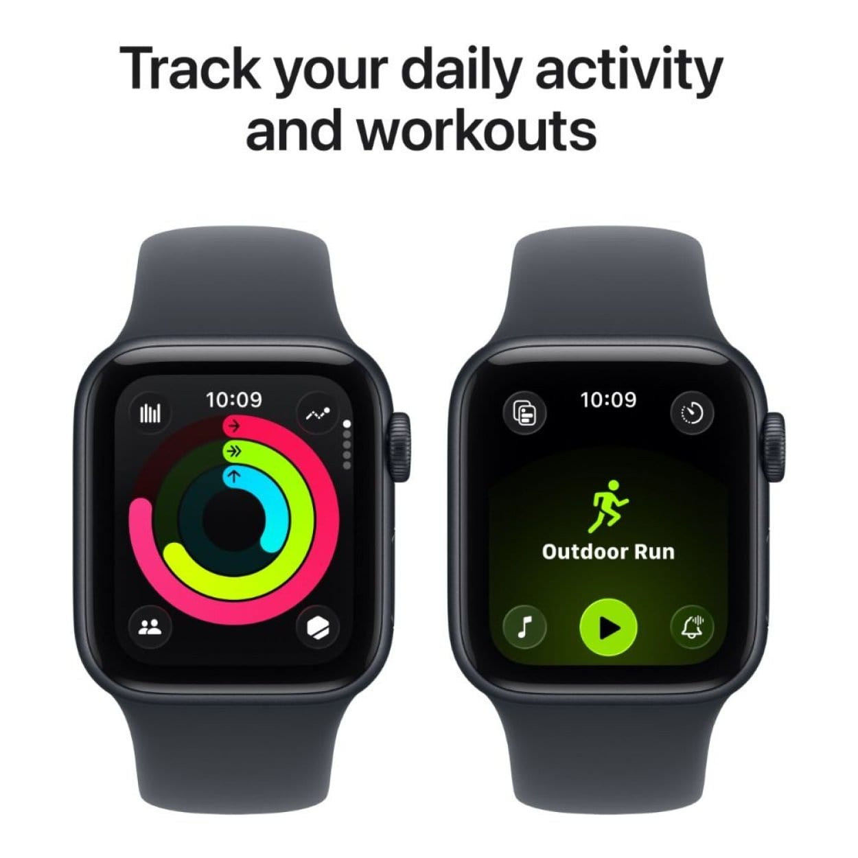 Apple Watch SE（GPSモデル） Apple Apple Watch SE GPSモデル 44mm MKQ63J/A [ミッドナイトスポーツ
