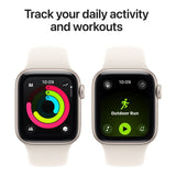 Apple Watch SE 3 GPS + Cellular 44mm Starlight Aluminium Case with Starlight Sport Band M/L