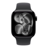 Apple Watch Series 11 GPS 42mm Jet Black Aluminium Case with Black Sport Band M/L MEQU4AF/A
