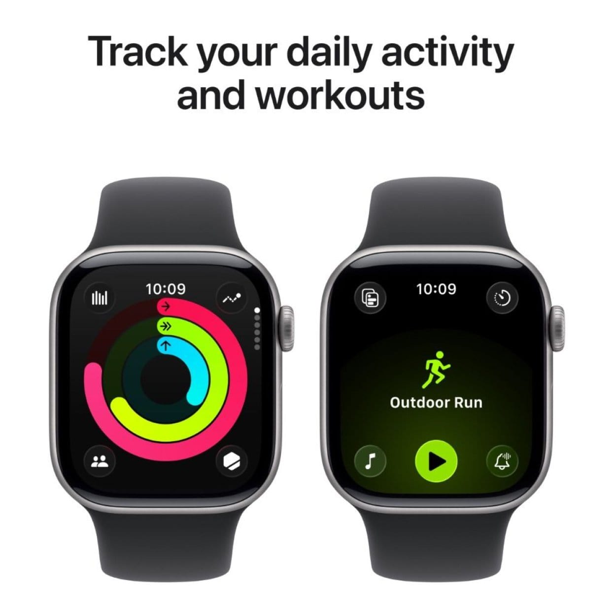 Apple Watch Series 11 GPS 42mm Space Grey Aluminium Case with
