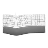 Macally Ergonomic Wired USB-A Keyboard with Palm Rest MERGOKEY
